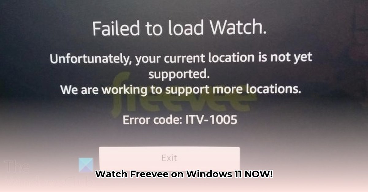 login-to-freevee-on-laptop-windows-11